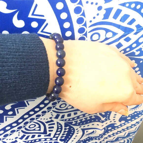 Lapis Lazuli Beaded Bracelet ✨Stone of Heaven✨ - Picture 1 of 5